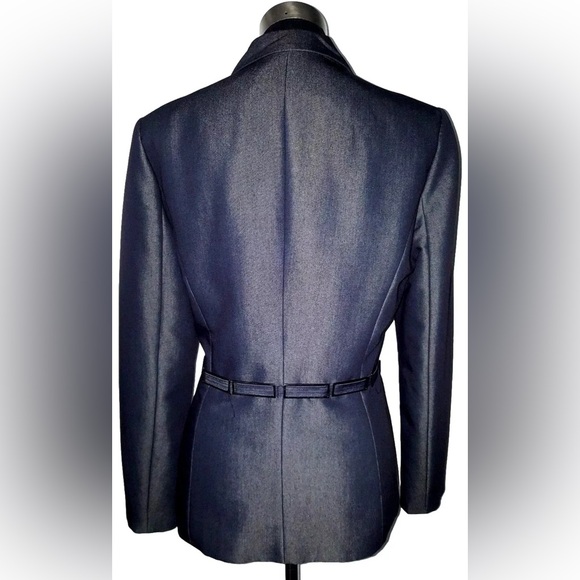 Lena Gabrielle Pant-Suit Set. Metallic Grey. Size 8. - Picture 3 of 8